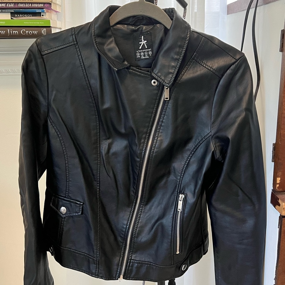 Black Faux Leather Jacket